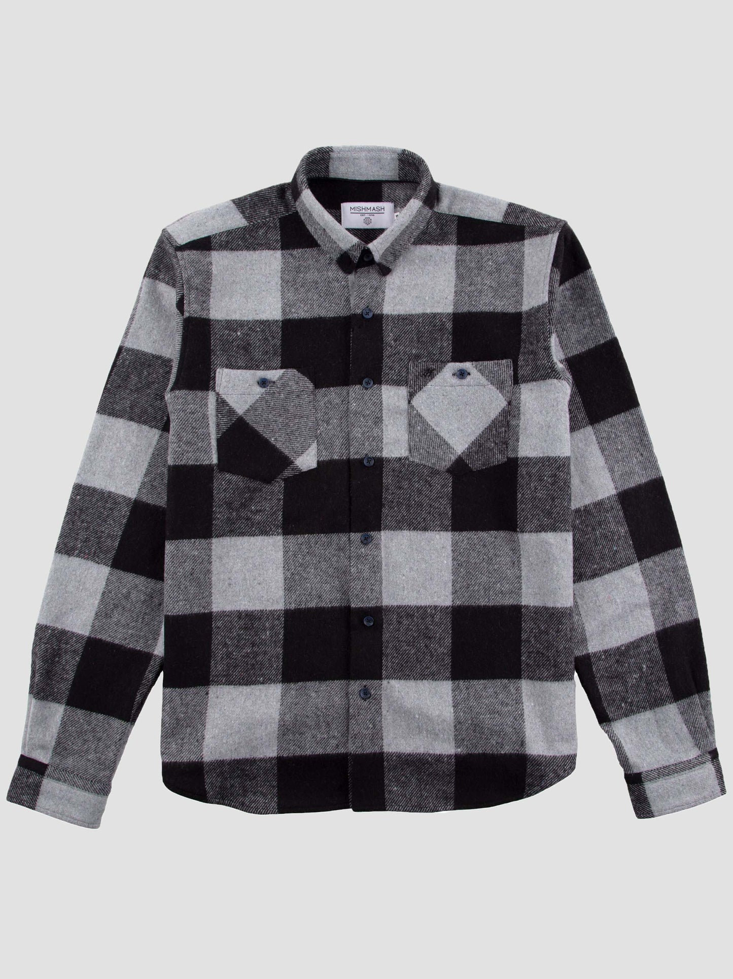 Mish Mash - Hammer Brushed Check Long Sleeve Shirt