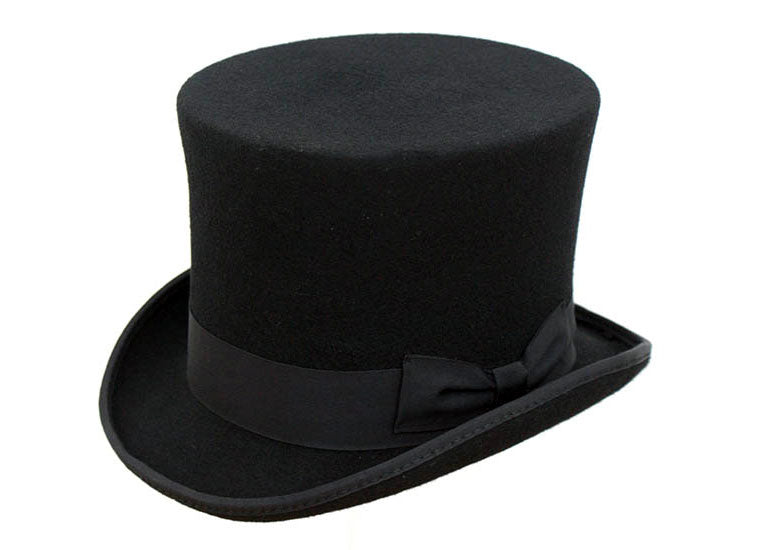 Top hat. Lincoln wool top hat6” tall
