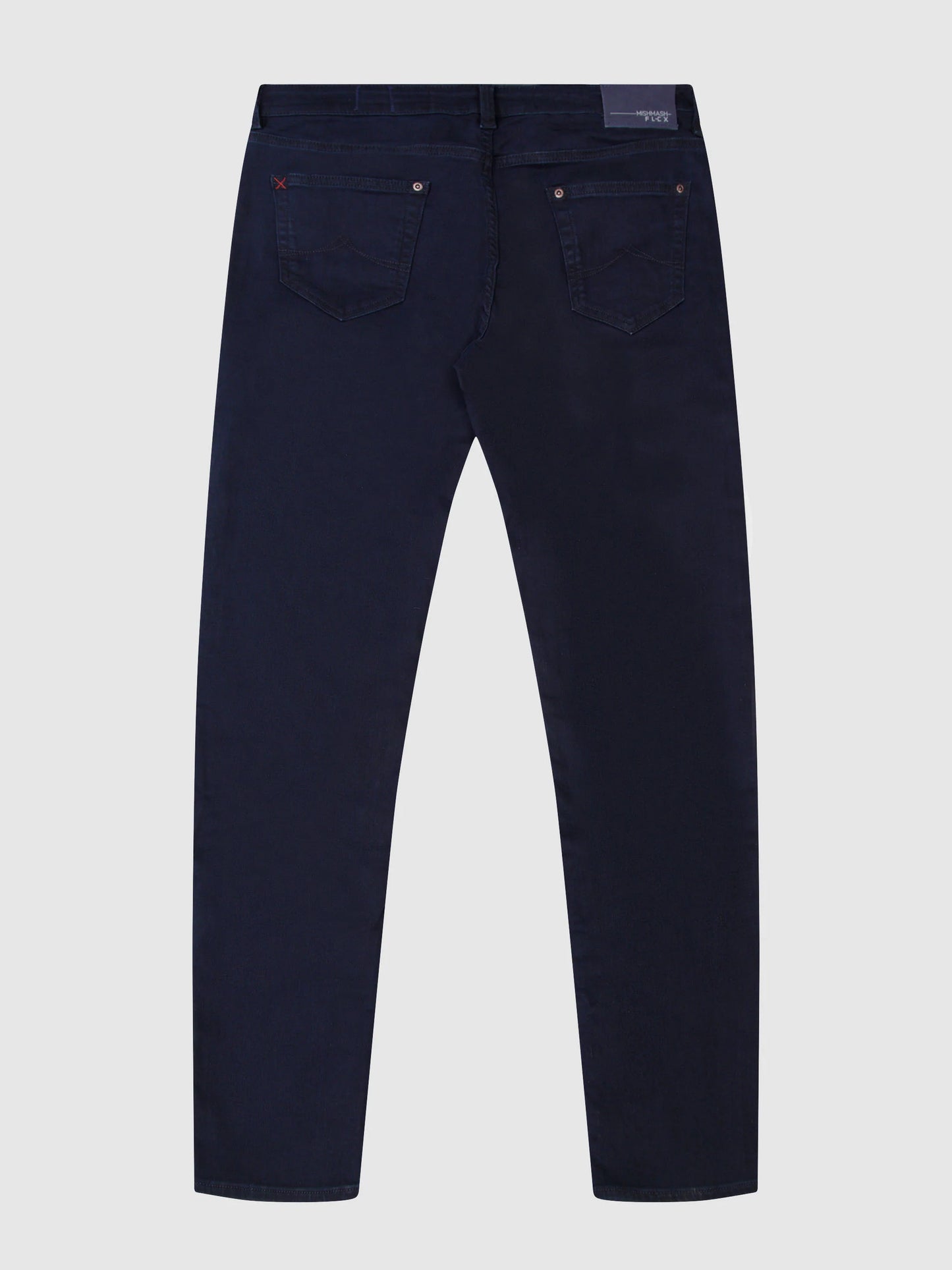Flex active blue black denim jean
