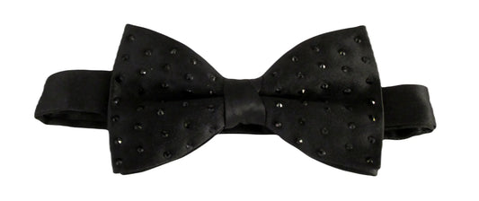 Black Diamante  bow tie
