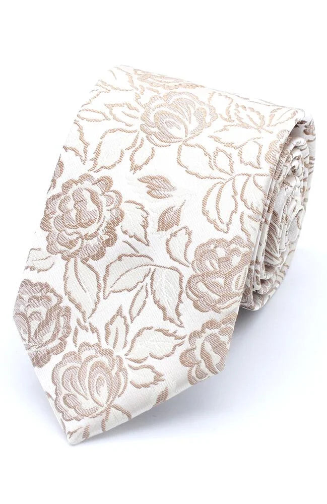 Bold Rose tie and square champagne f1912