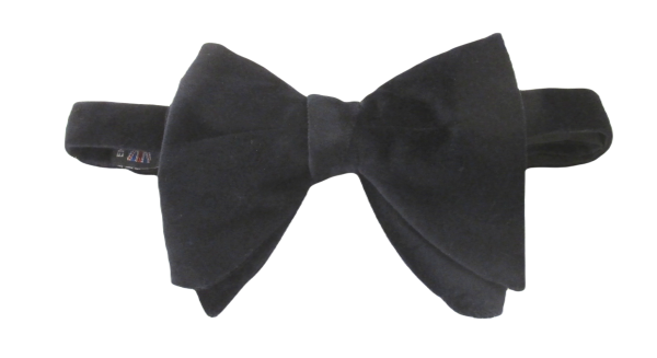 velvet bat wing bow tie