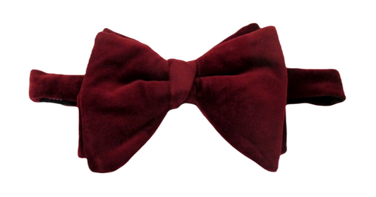 velvet bat wing bow tie