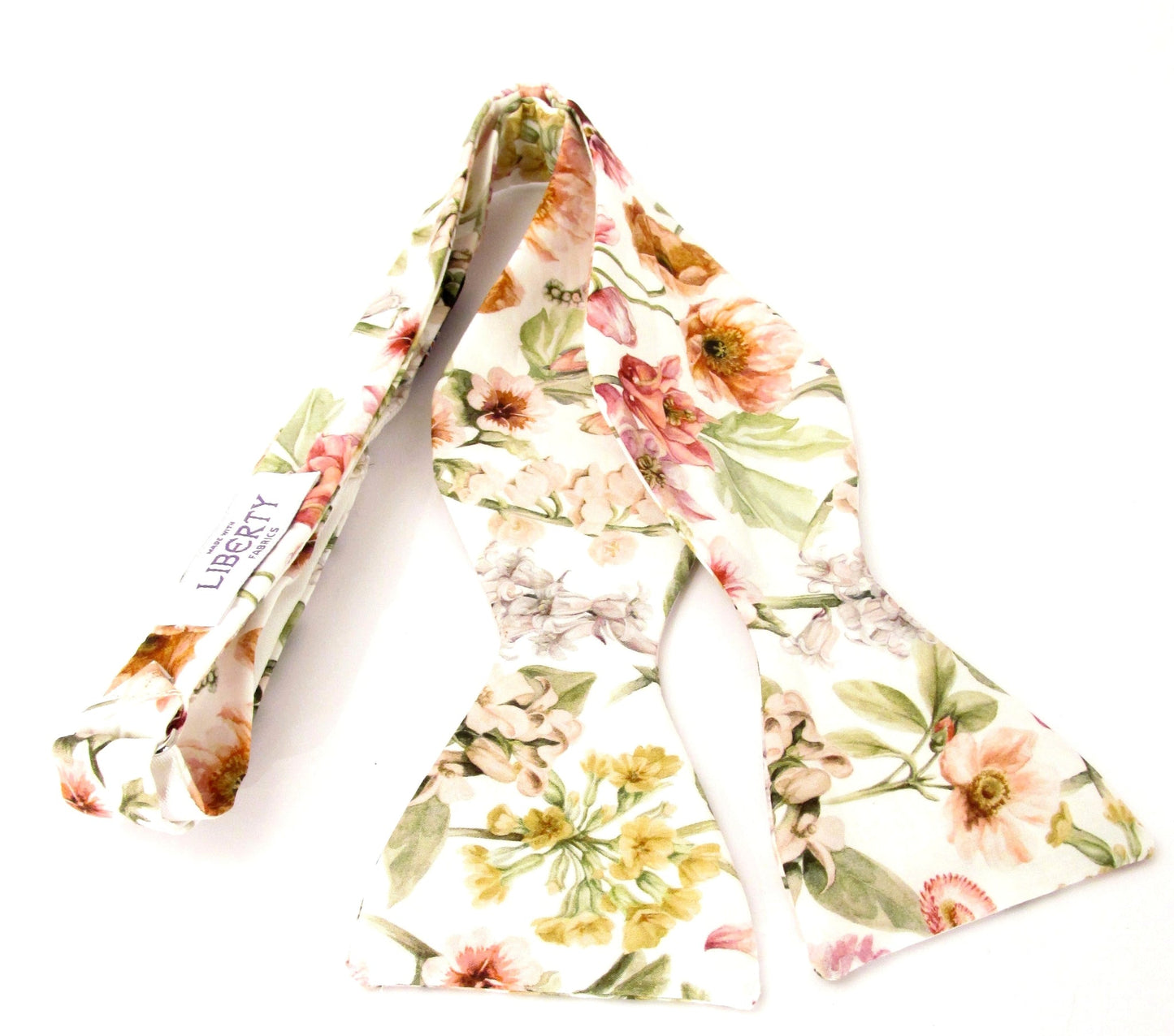 Fairy tail self tie bow tie made with liberty fabric