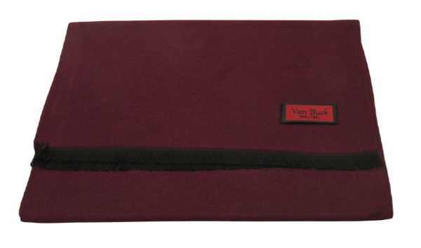 Brushed viscose plain reversible scarf