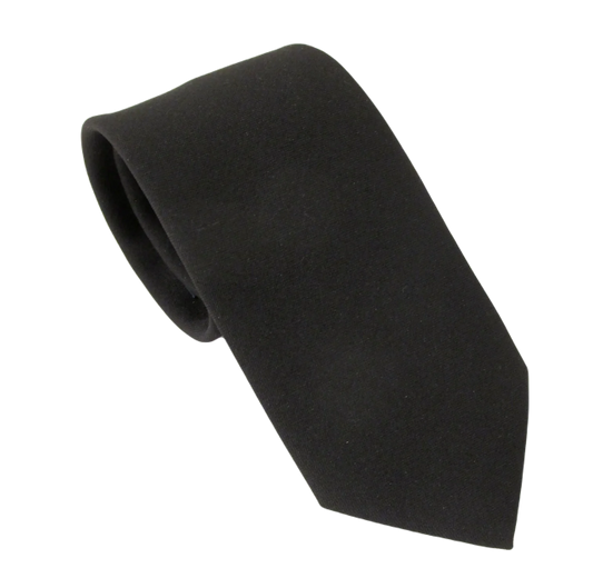 Van Buck Black polyester tie
