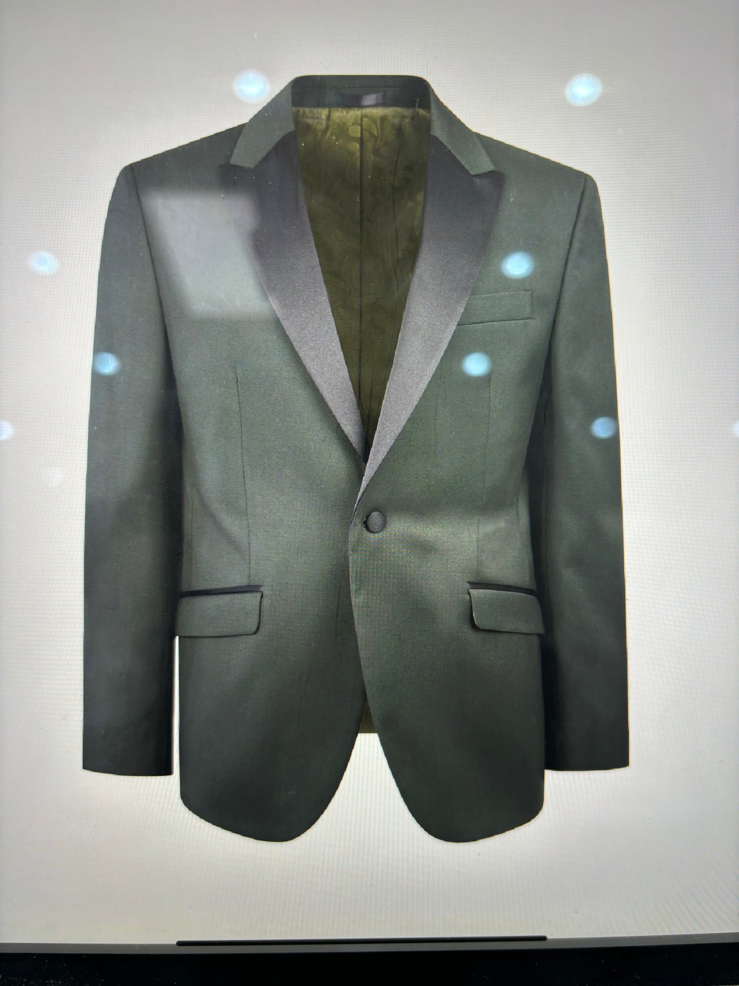 Grissom Green or royal blue  tux jacket