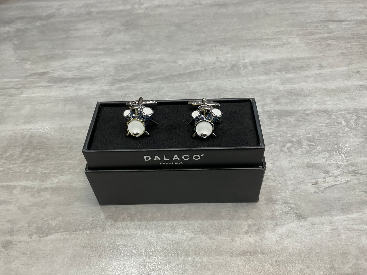 Blue Drum kit cufflinks