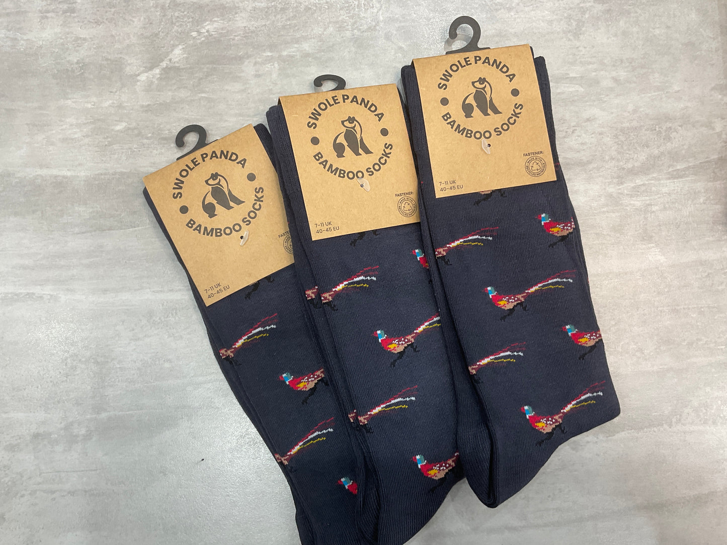 Pheasant Print Socks sp356-L