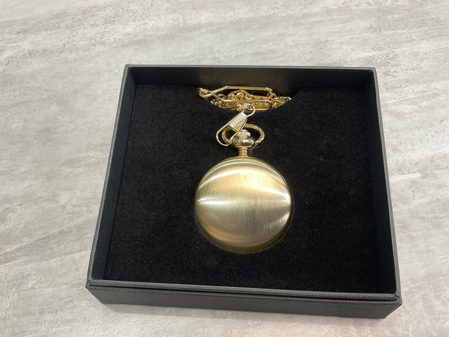 Gold Brushed Pocket Watch pw02