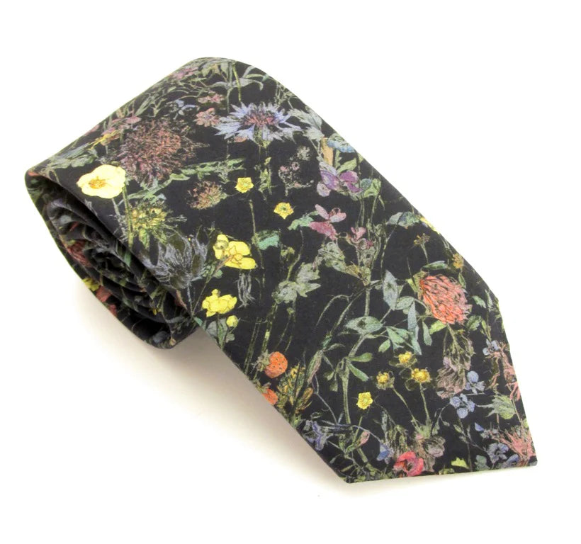 Van Buck Made With Liberty - Wild Flowers (Navy) Tie & Square