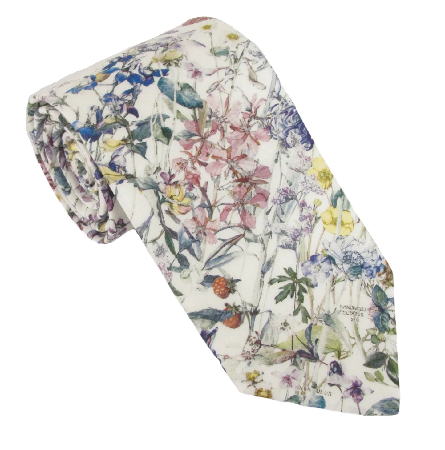 Van Buck Made With Liberty - Wild Flowers (Ivory) Tie & Square