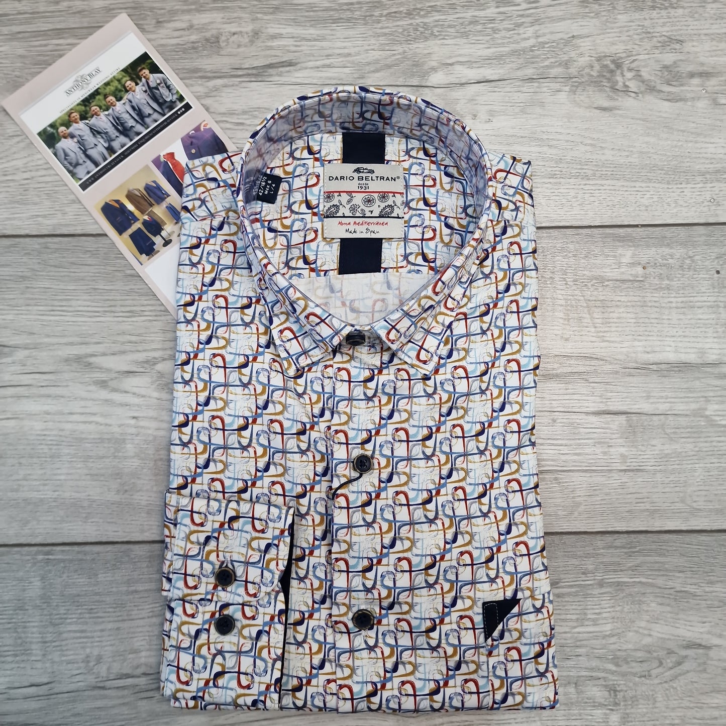 Dario Beltran Quirky Colour Pattern Shirt