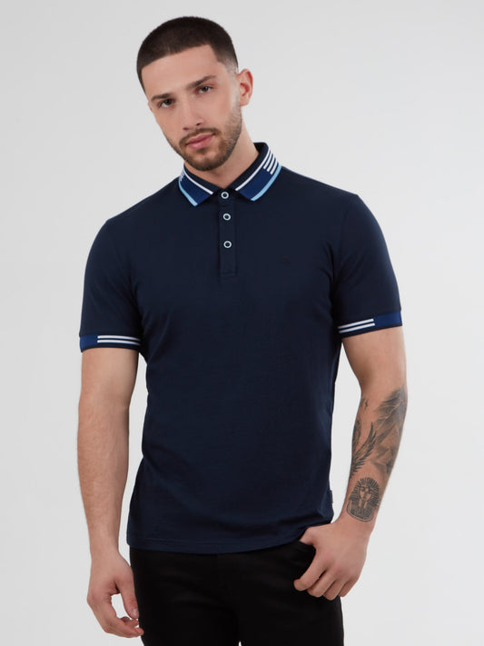 Regular Fit Classic Cotton Jersey Oslo Navy Polo