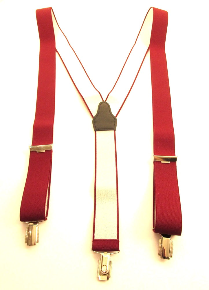 Burgundy Trouser Braces