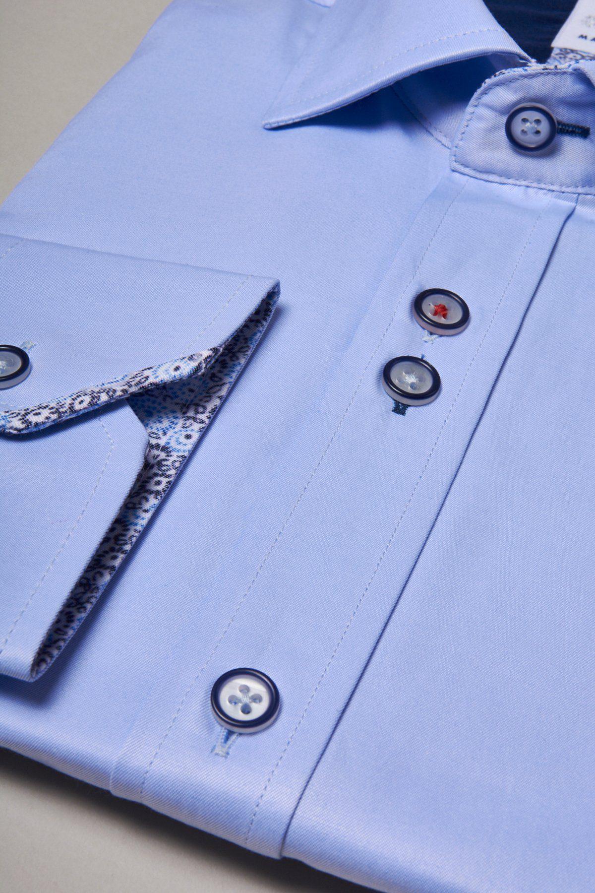 ALFIE - Sky Blue Long Sleeve Shirt-Marc Darcy Menswear