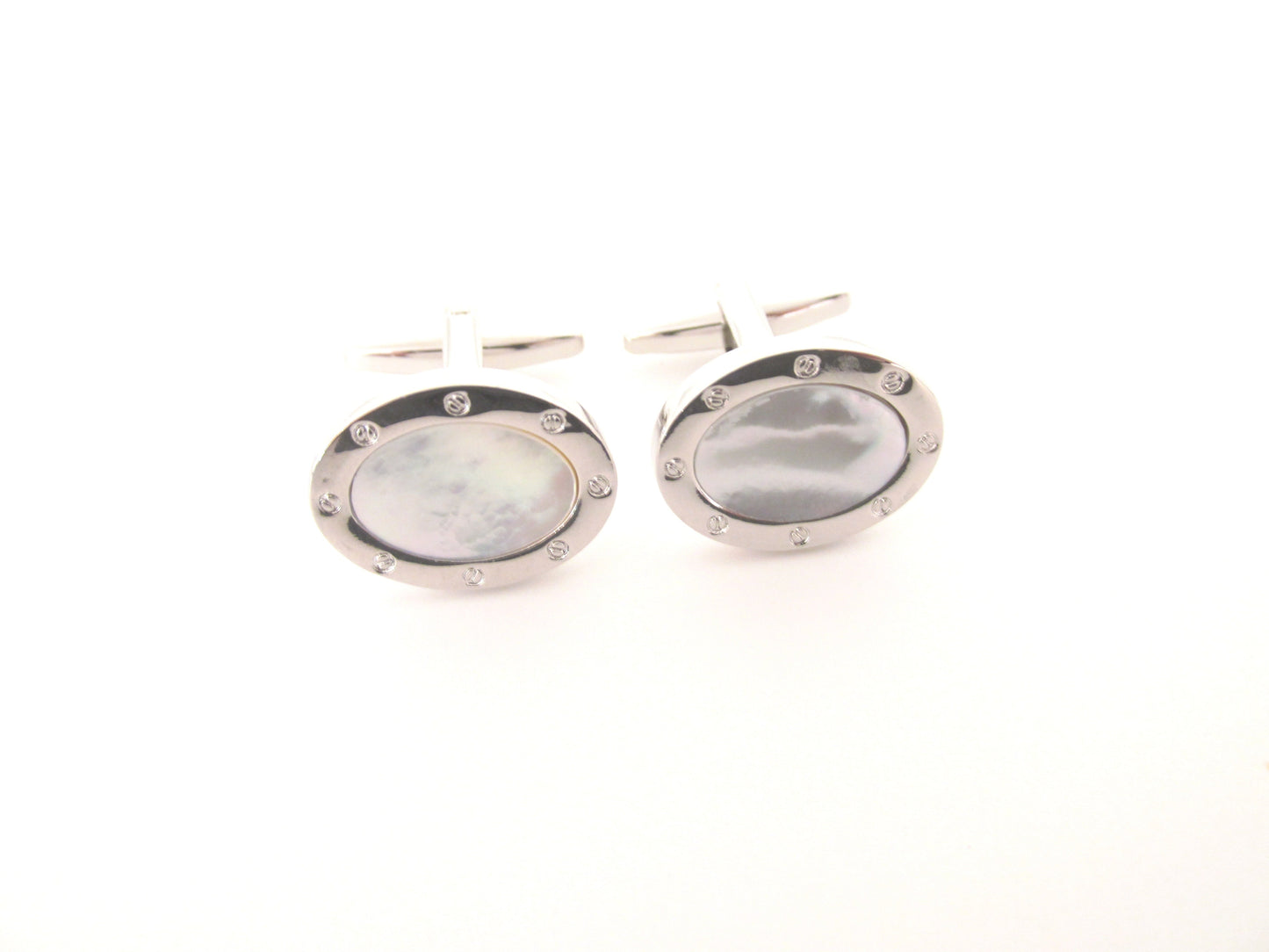 Mother of Pearl Novelty Cufflinks by Van Buck