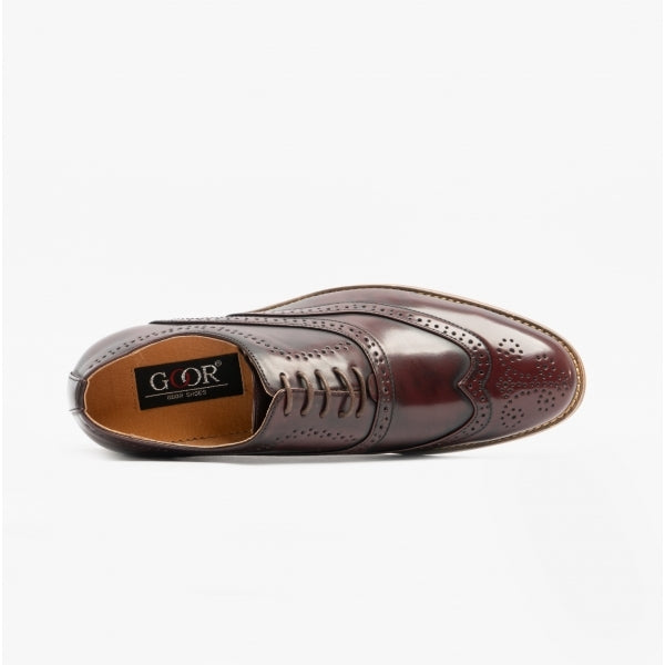 Men's Brogue Shoes Oxblood