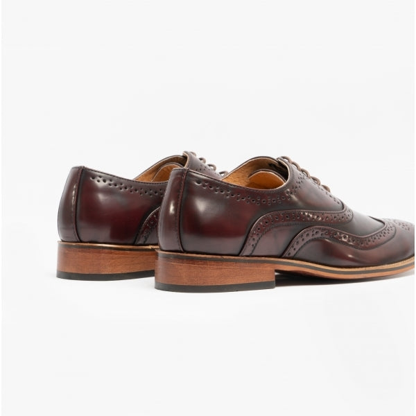 Men's Brogue Shoes Oxblood