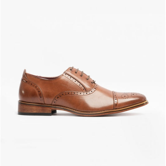 Men's Brogue Shoes Tan