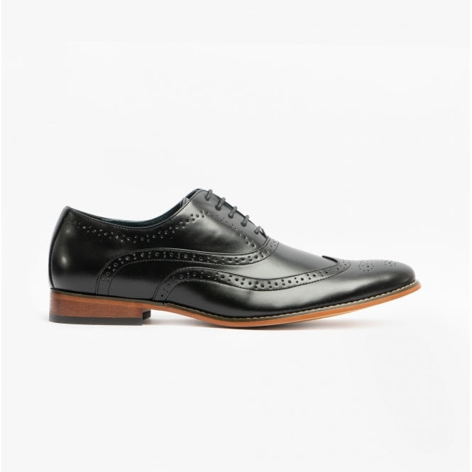 Men's Brogue Shoes Black M014A