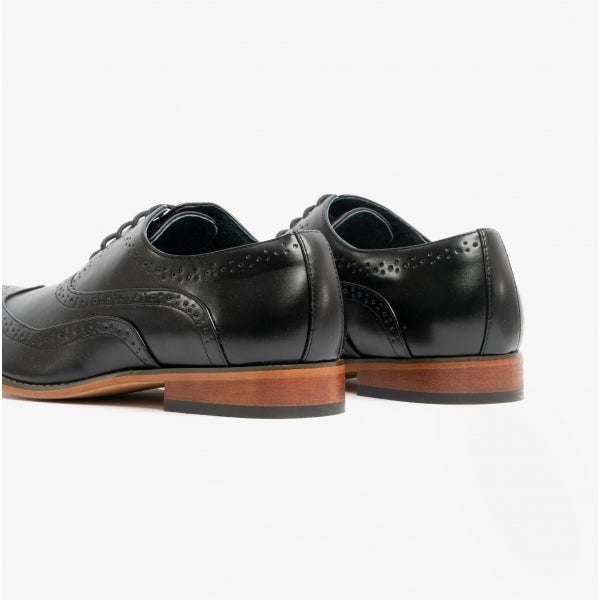 Men's Brogue Shoes Black M014A