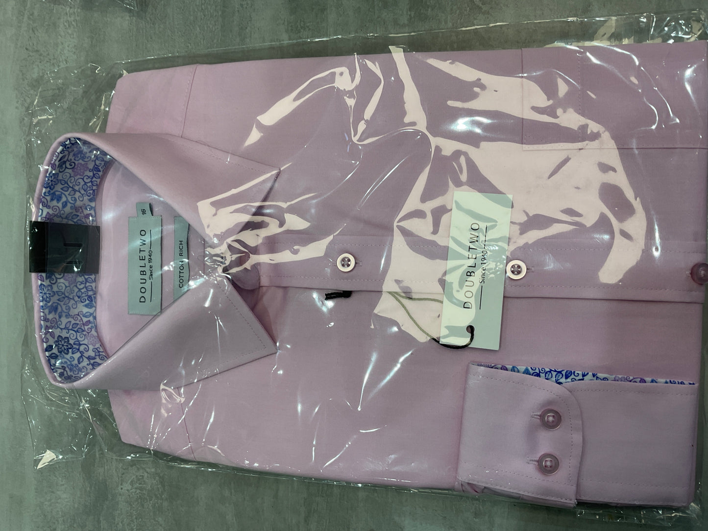 Double Two long sleeved shirt with blue detail