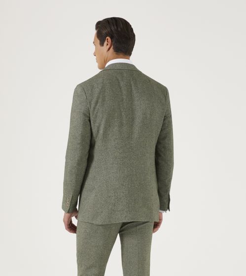 Jude Sage Herringbone Suit Jacket