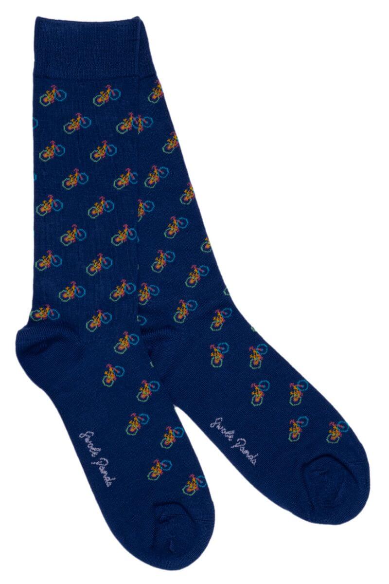 Socks - Blue Bicycle Bamboo Socks