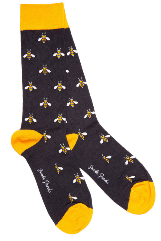 Socks - Navy Bumblebee Bamboo Socks