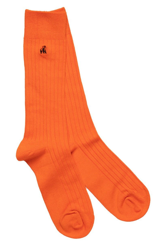 Socks - Tangerine Orange Bamboo Socks