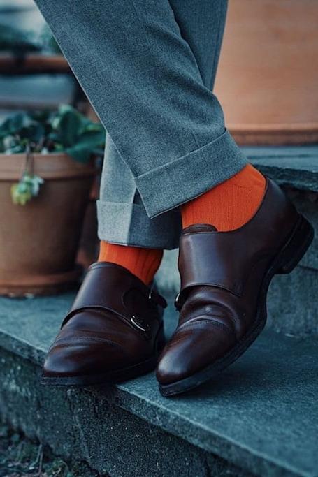 Socks - Tangerine Orange Bamboo Socks