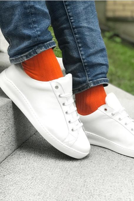 Socks - Tangerine Orange Bamboo Socks