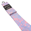 Baby Pink and sky blue paisley tie and pocket square