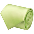 Van Buck Lime Green Satin Tie and Pocket Square