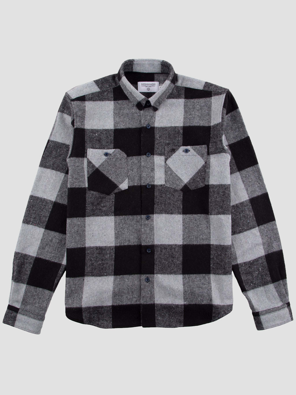 Mish Mash - Hammer Brushed Check Long Sleeve Shirt