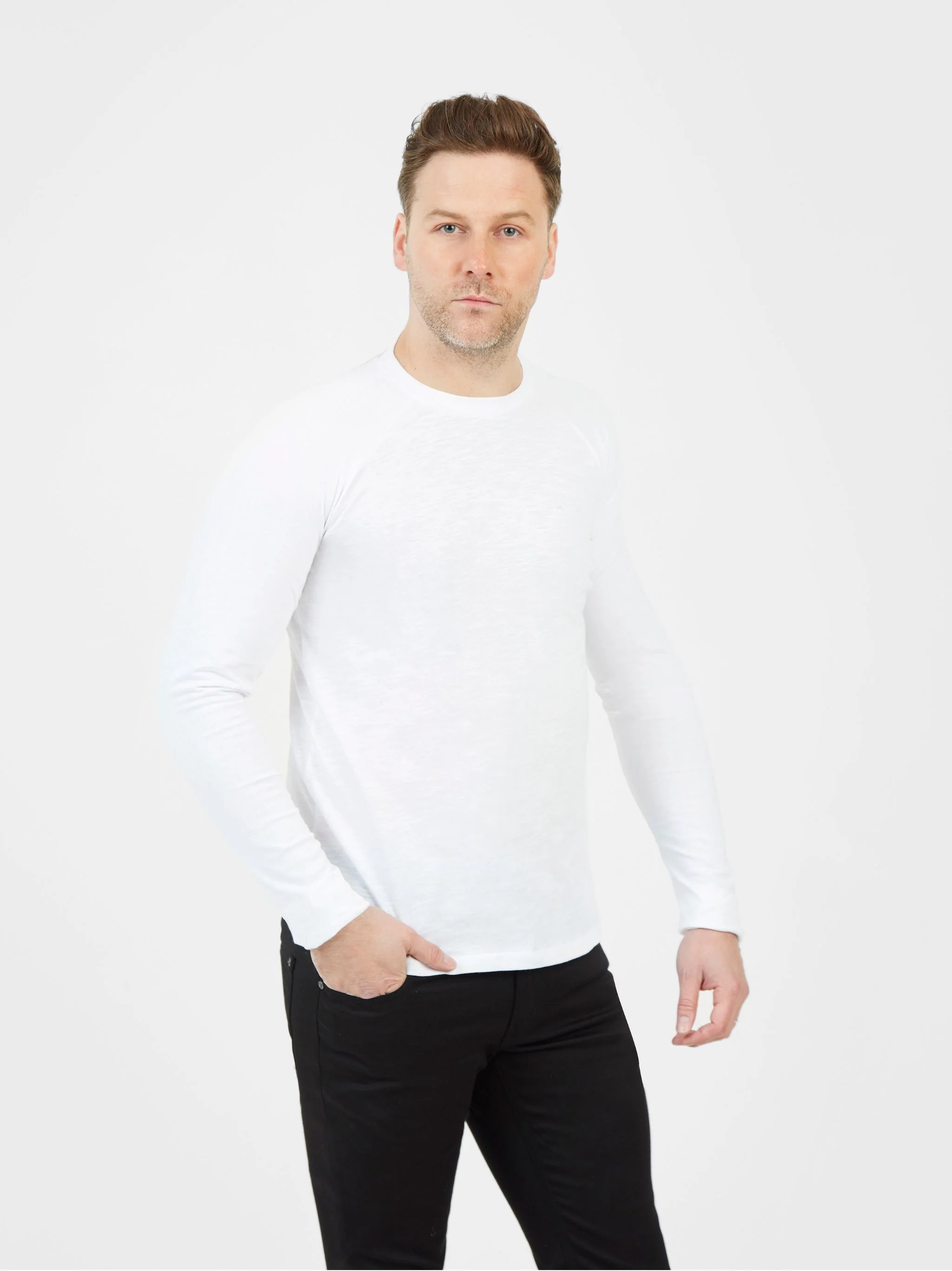 Mish Mash - Shadow White Long Sleeve T-Shirt
