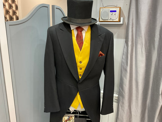 Hunt and holditch mustard and wine moleskin waistcoats lapel or traditional