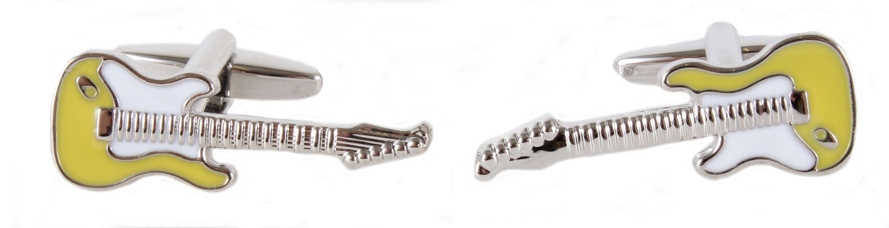 Dalaco Yellow Guitar Cufflinks