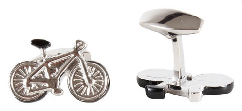 Dalaco Bicycle Engravable Back Cufflinks