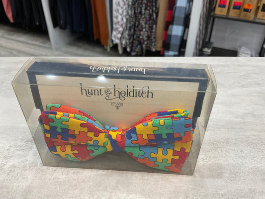 Hunt and holditch jigsaw bow tie