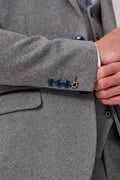 Hayden Silver Blue Crossweave Jacket