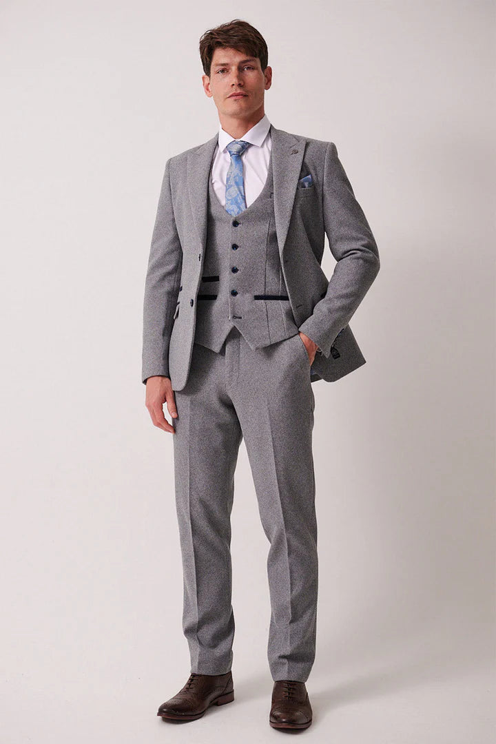Hayden Silver Blue Crossweave Jacket