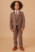 HM5 - CHILDREN'S TAN TAILORED THREE PIECE SUIT