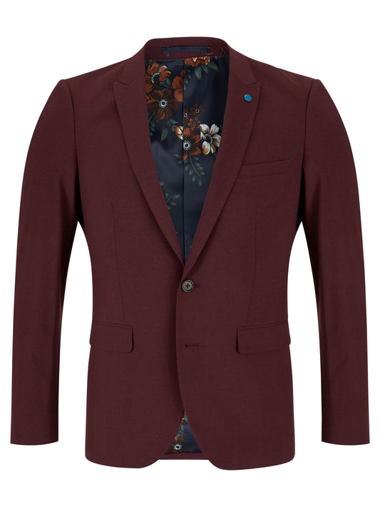 D&G prom suit jacket burgundy