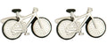 Dalaco Bicycle with Black Trim Rhodium Plated Cufflinks