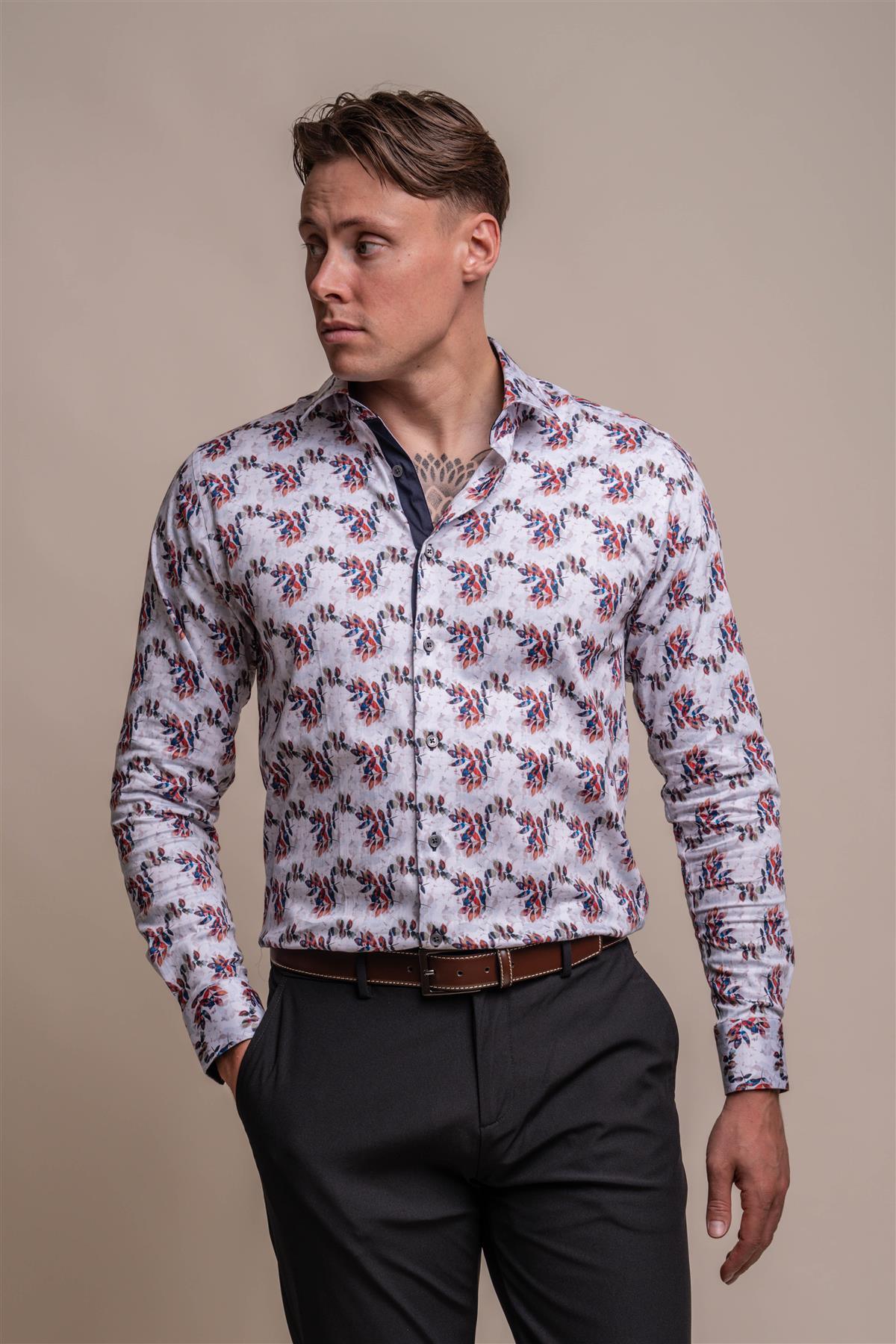 House of Cavani - Genoa Printed Long Sleeve Shirt
