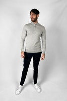 Men’s Avanti Grey quarter zip jumper