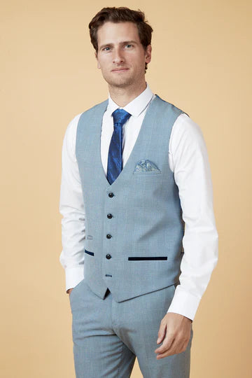 Bromley sky waistcoat