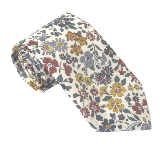 Annabella tie and square made with liberty print